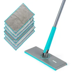 Beldray LA00000020UFEU7 Anti-Bac Clip-To-Grip Floor Mop &amp, Cloth Set