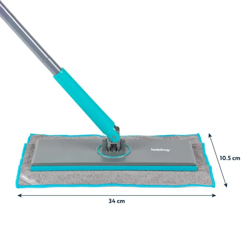Beldray LA00000020UFEU7 Anti-Bac Clip-To-Grip Floor Mop &, Cloth Set