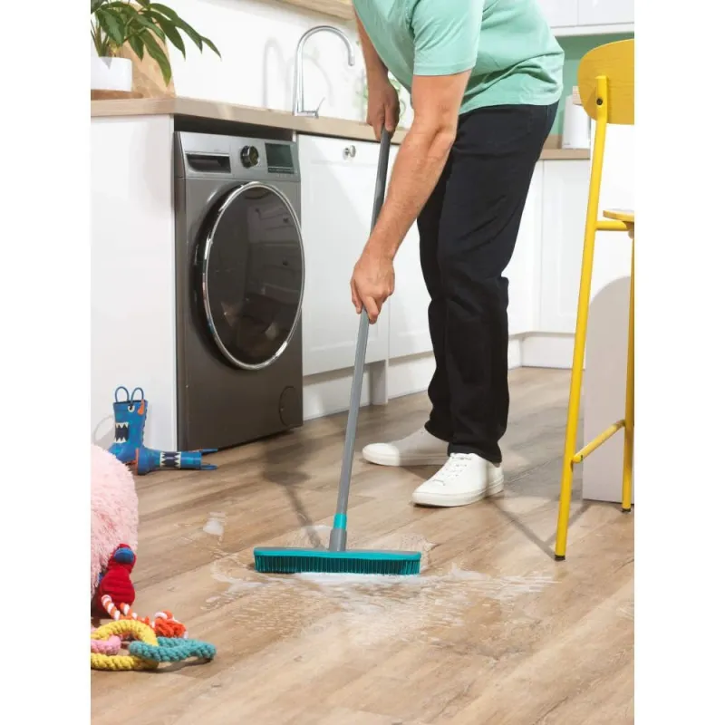 Beldray LA00000011UFEU7 Anti-Bac Dual Action Rubber Head Broom