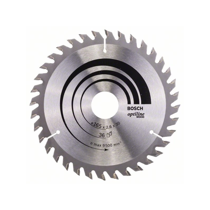 Ripzāģa disks 165x30 mm Optiline Wood