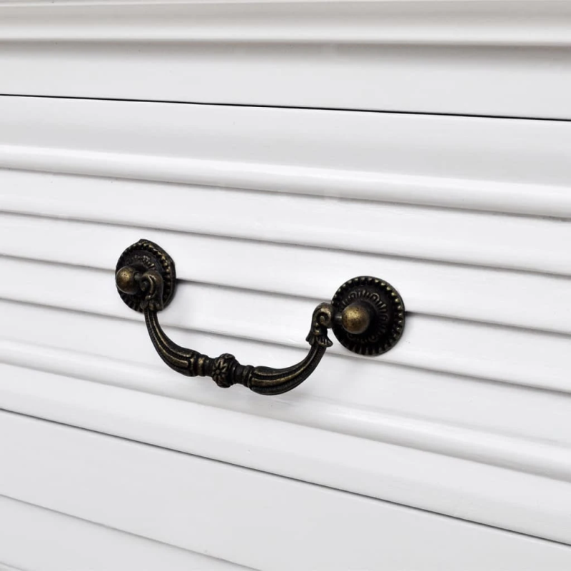 vidaXL rakstāmgalds, 140x48x80 cm, balts