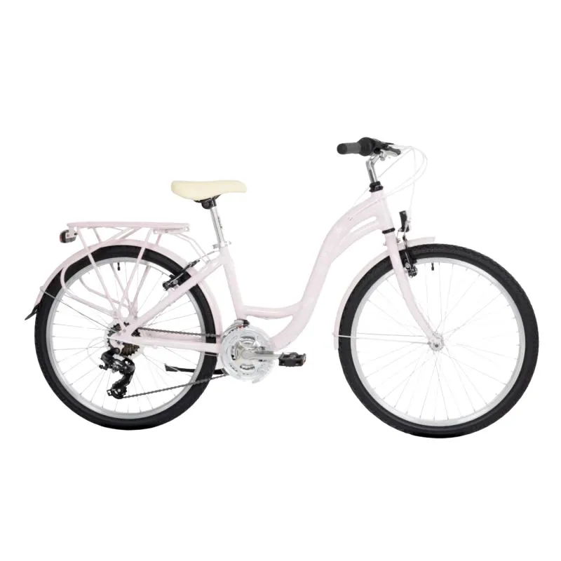Meiteņu velosipēds ROMET Panda 1, 24 violeti balts