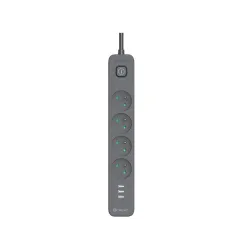 Tracer 47685 Power Line+ 5m ,4 sockets +3x USB A,