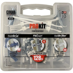 GKP skrūvju komplekts. PROKIT. 128 gab.