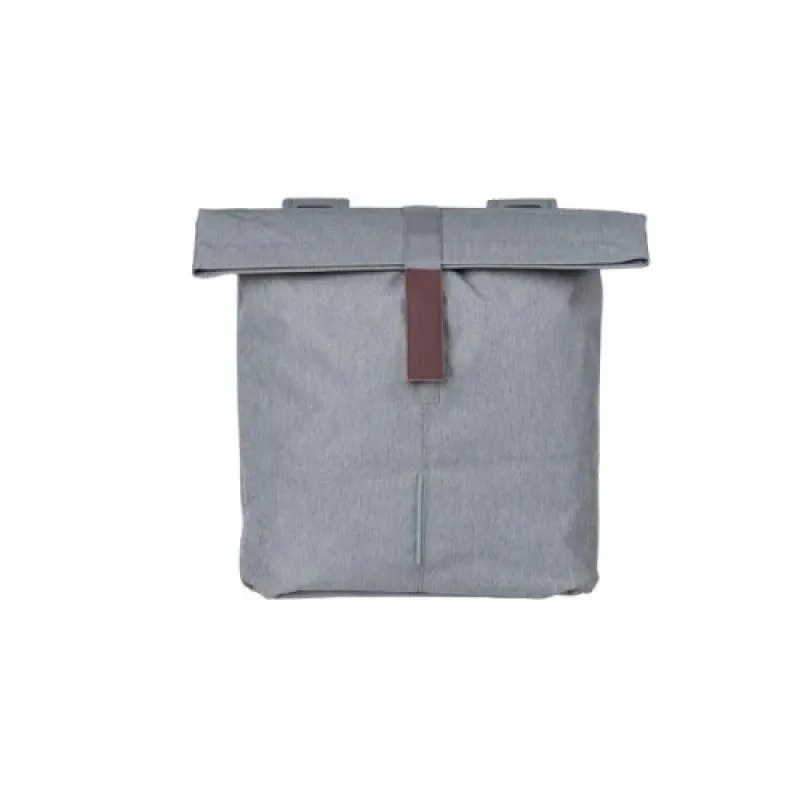 Bagāžas soma BASIL City dubultā velosoma, 28-32 L, pelēka