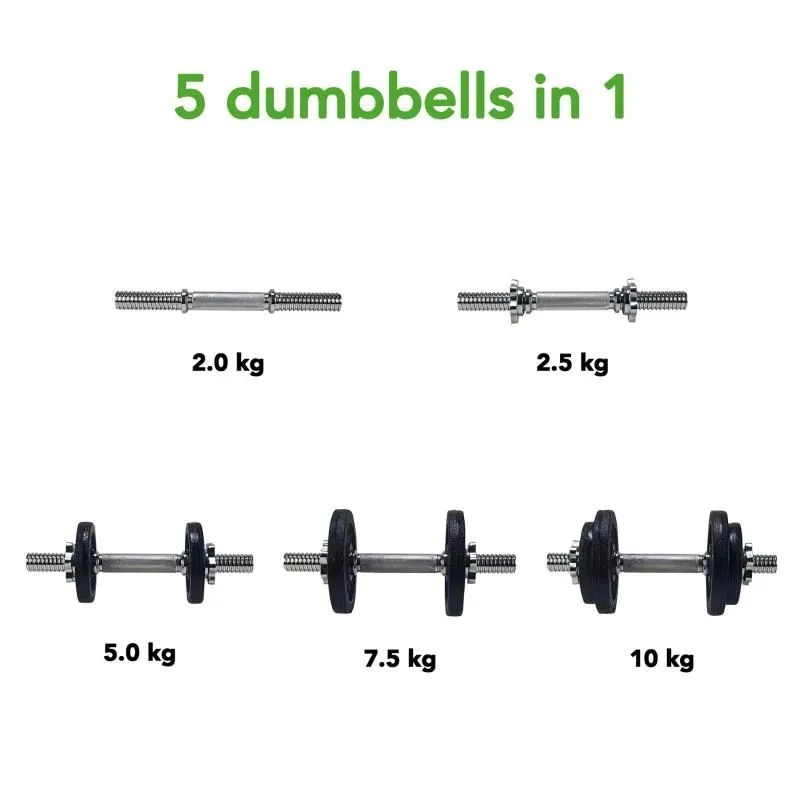 Hanteles TUNTURI Hanteles 10kg, 1 bārs