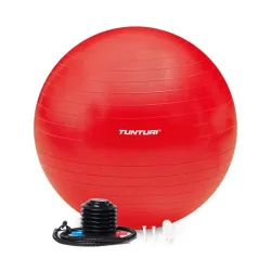 Vingrošanas bumba TUNTURI Gymball 75cm, Anti-Burst, Sarkana