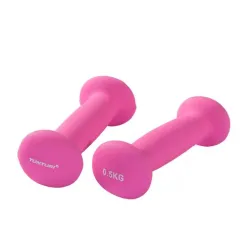 Hanteles TUNTURI Neoprēna hanteles 0.5kg, rozā