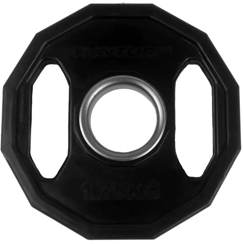 Svaru šķīvji TUNTURI Olimpiskās gumijas plāksnes, 50 mm, 1,25 kg