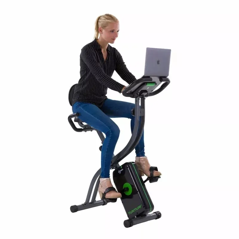 Kokkupandav velotrenažöör seljatoega TUNTURI Fit B25 X-bike with backrest