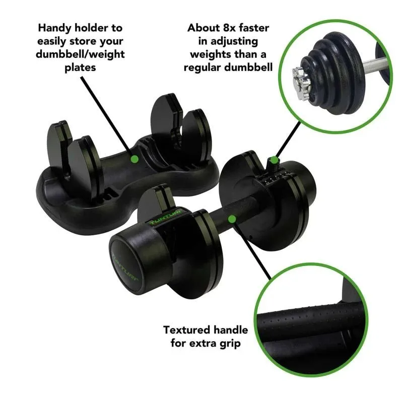 Regulējama hantele TUNTURI Selector Hantele 12,5 kg