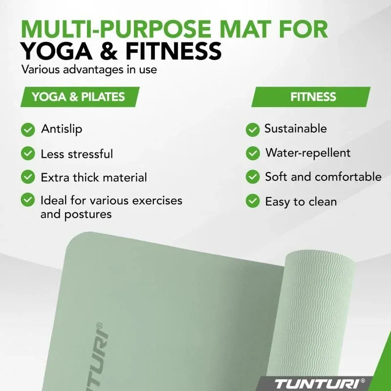 Jogas paklājiņš Tunturi Yogamat 8mm, Mint