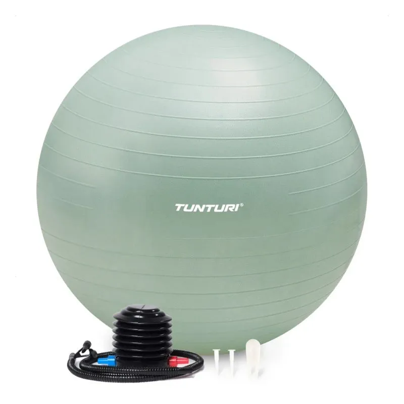Vingrošanas bumba TUNTURI Gymball 55cm, Anti-Burst, Mint