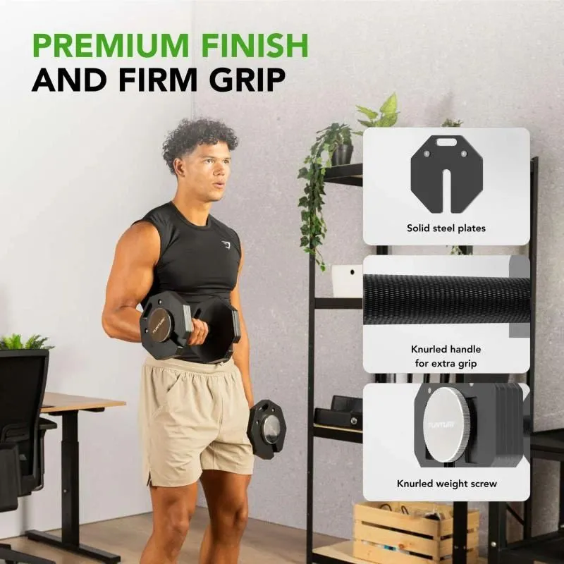 Dumbbell TUNTURI Rapid Adjustable Dumbbell 20kg