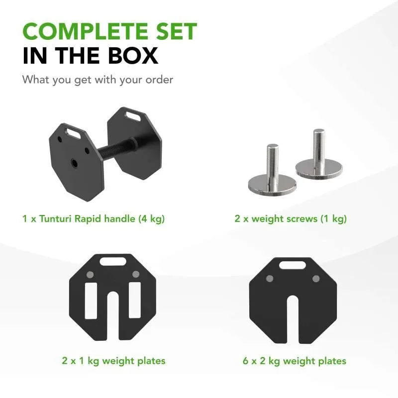 Dumbbell TUNTURI Rapid Adjustable Dumbbell 20kg