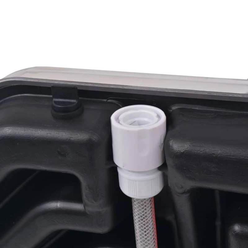 vidaXL solārā duša, 20 L, alumīnijs, HDPE