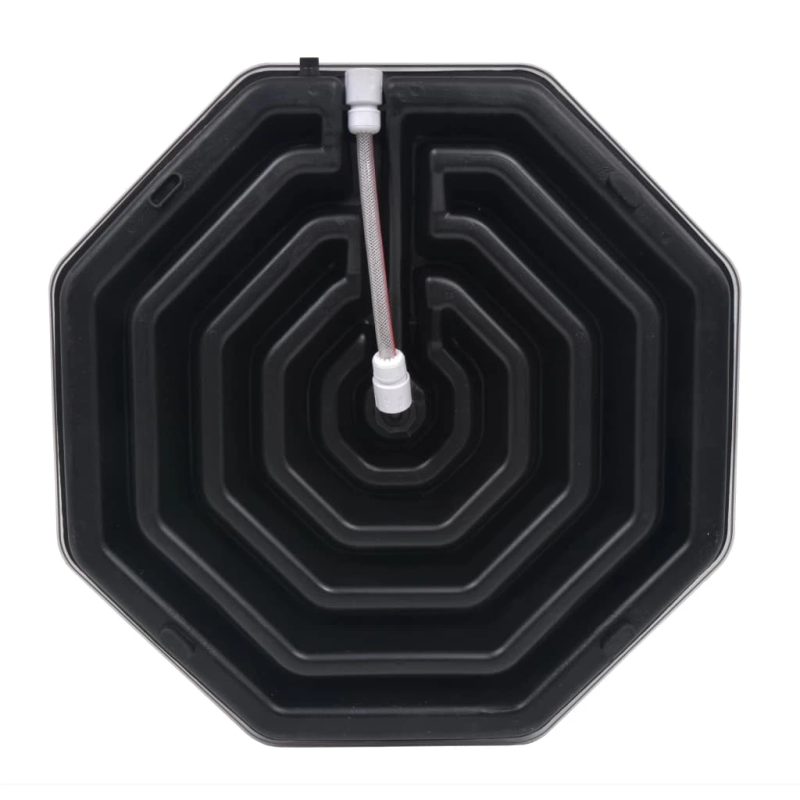 vidaXL solārā duša, 20 L, alumīnijs, HDPE