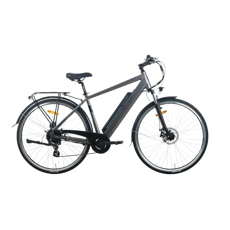 Elektriskais velosipēds TOTEM XC921 28, pelēks
