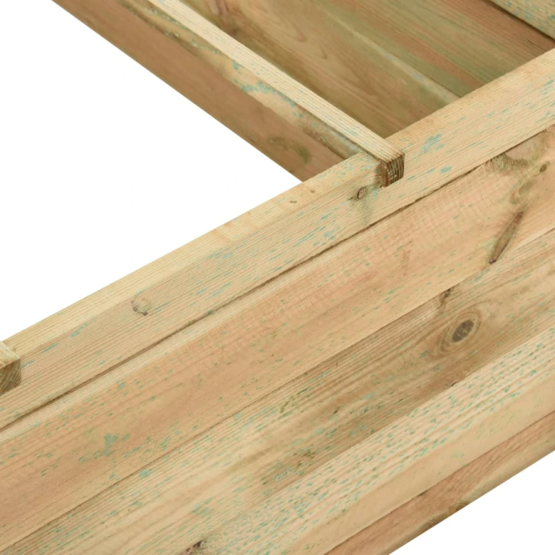 vidaXL dārza stādu kaste, 120x120x40 cm, impregnēts priedes koks