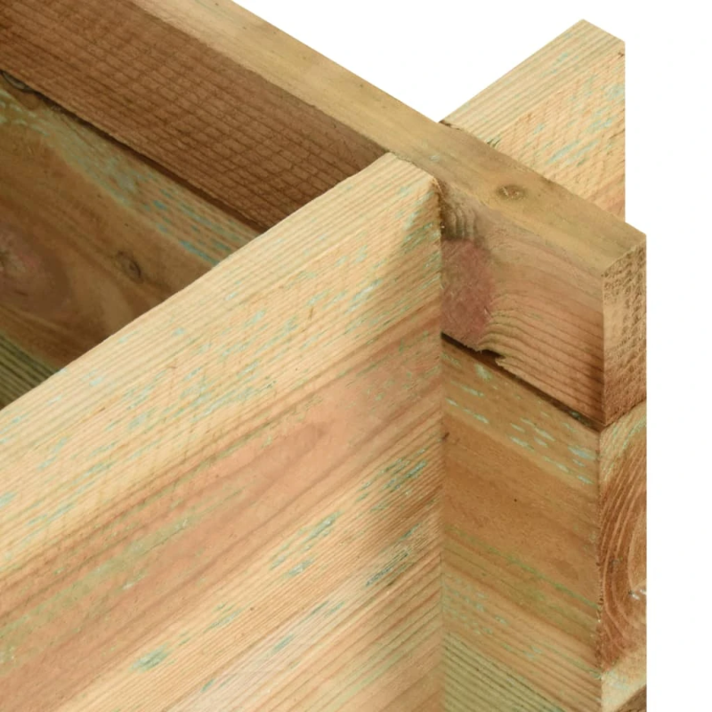 vidaXL dārza stādu kaste, 120 cm, impregnēts priedes koks