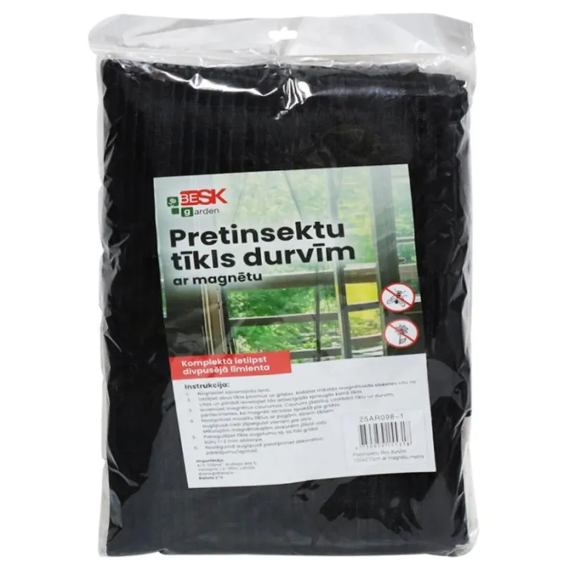 Pretinsektu tīkls durvīm ar magnētu 100x210cm