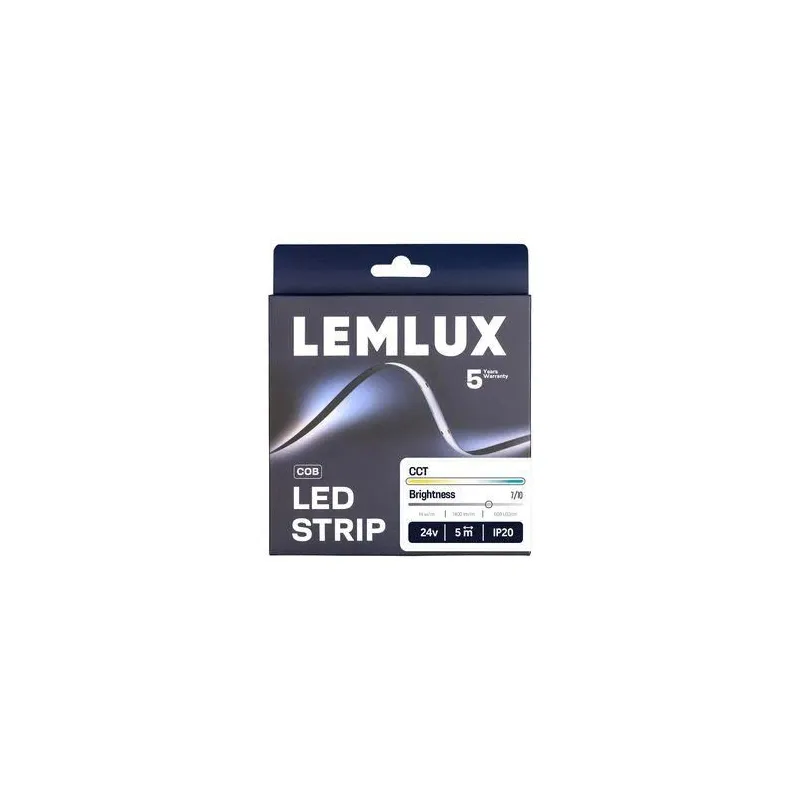 Led sloksne lemlux cob 5m. 14w. 1400lm. cct. ip20