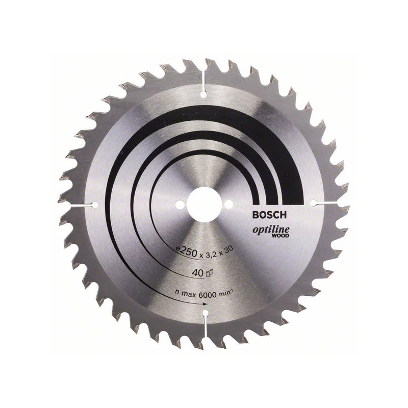 Ripzāģa disks 250x30mm Optiline Wood