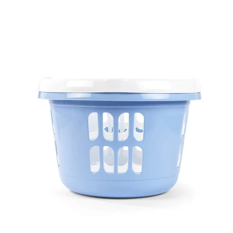 Beldray LA00000174CRNEU7 Set Of 2 Laundry Basket 30L, White-Blue