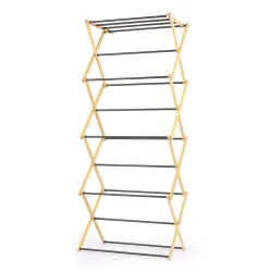 Beldray LA00000050EU7 4 Tier Bamboo Clothes Airer