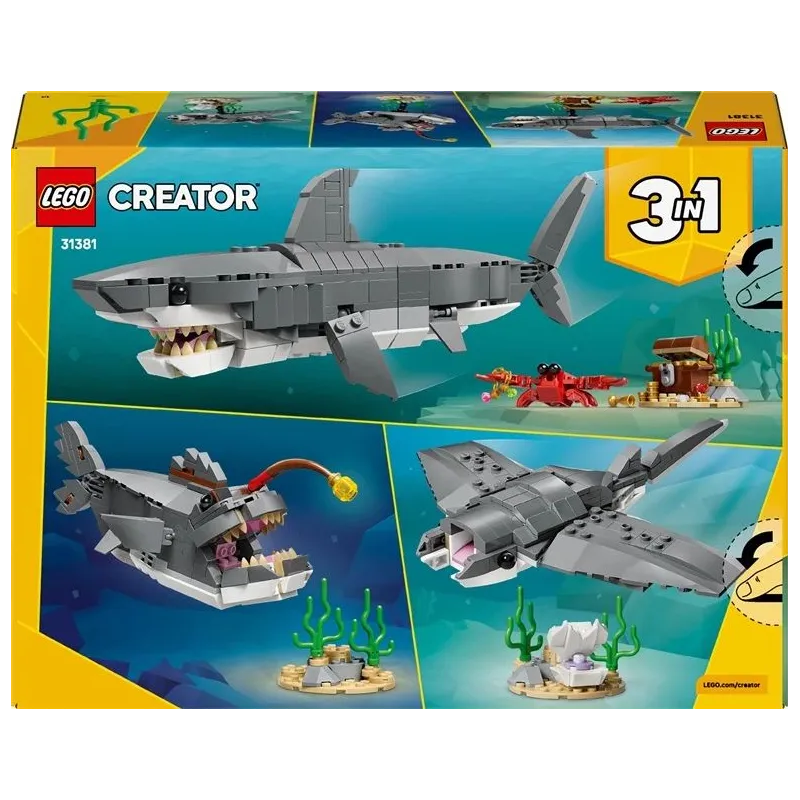 Constr lego fierce shark trsr chst31381