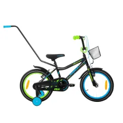 Bērnu velosipēds TABOU Rocket Alu, 18 melns-zils