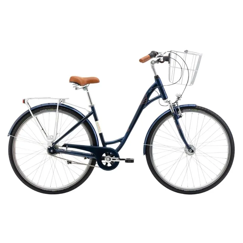 Velosipēds ROMET Art Deco Lux, ar priekšējo grozu, zils ,L,