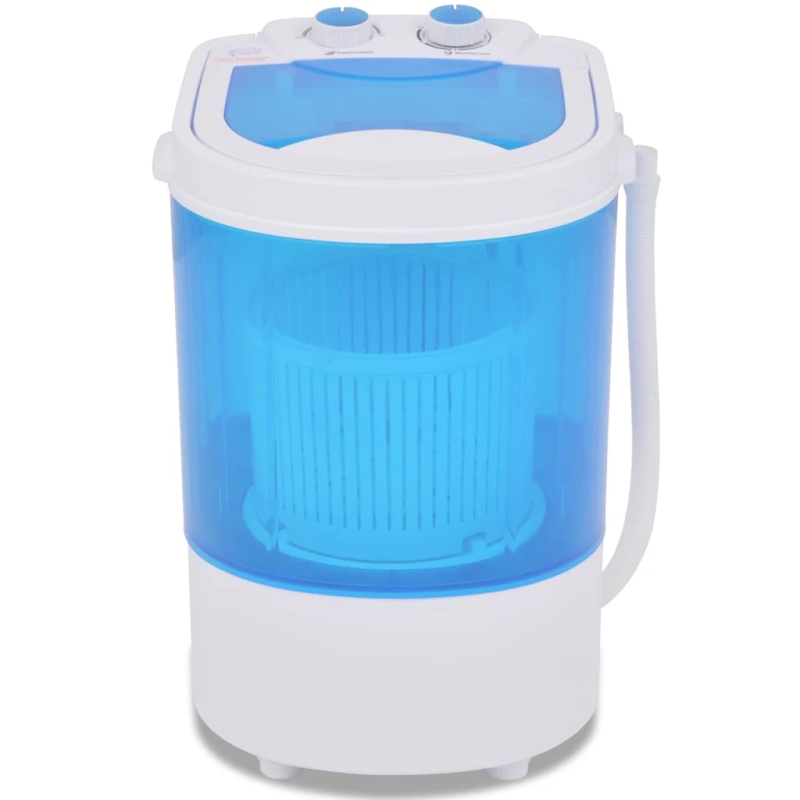 vidaXL mini veļasmašīna, 2,6 kg, viens kubls