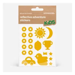 Helkurkleepsud lastele BOOKMAN Reflective Adventure Stickers, Yellow