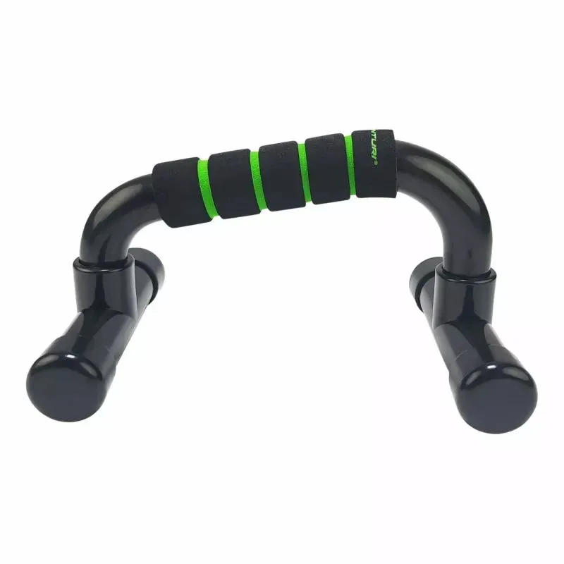 TUNTURI Перекладина Push Up ПВХ, черно-зеленый