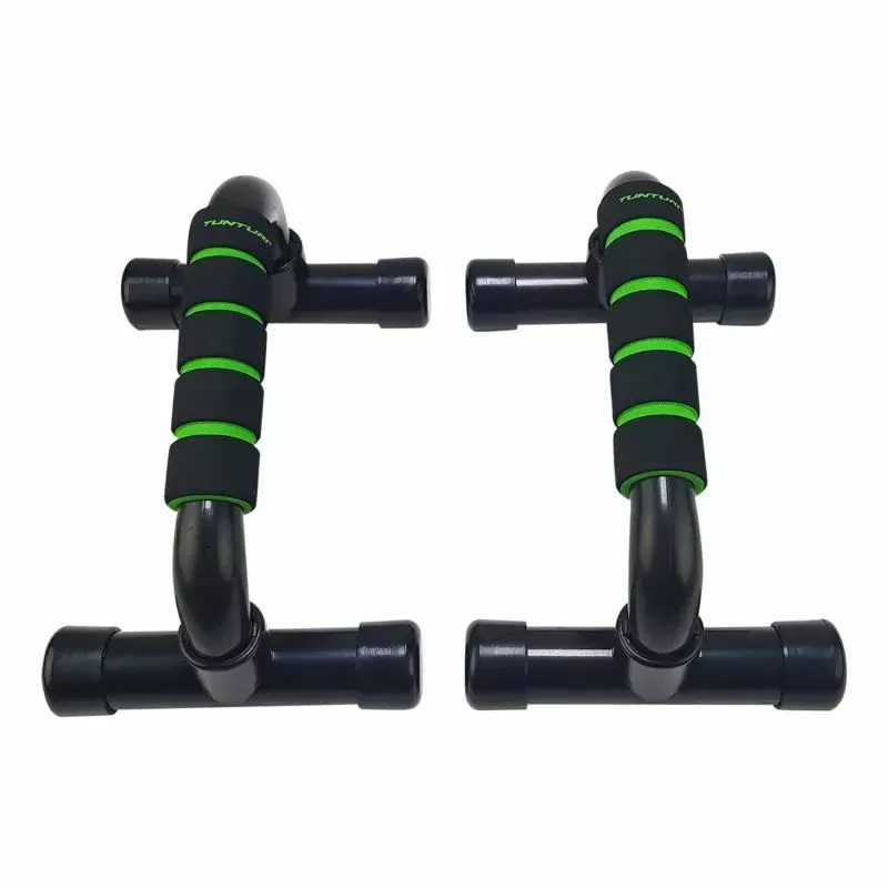 TUNTURI Перекладина Push Up ПВХ, черно-зеленый