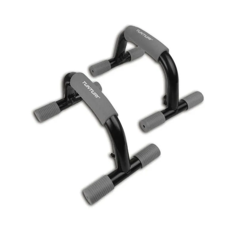 TUNTURI Push Up stieņi, melni pelēki