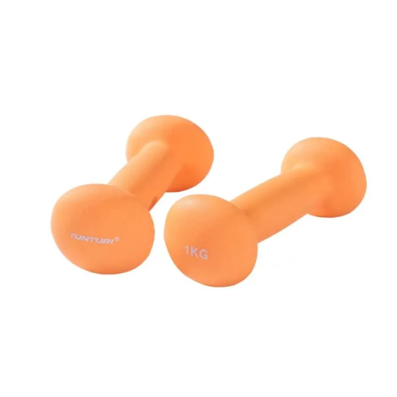 Hanteles TUNTURI Neoprēna hanteles 1kg, oranža