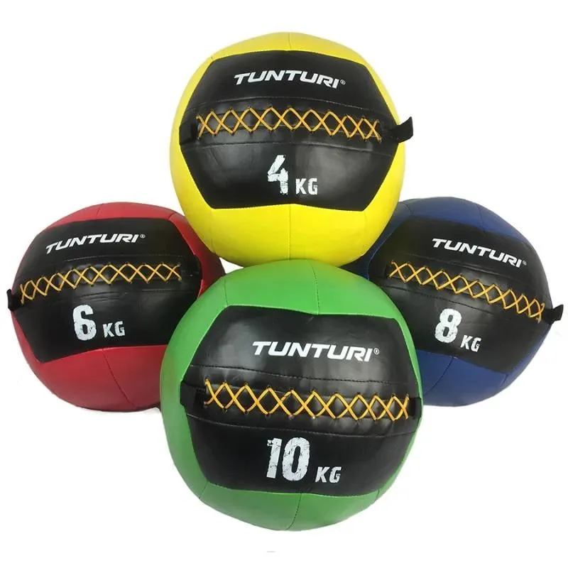 Pildīta bumba Tunturi Wall Ball 6 kg, sarkana