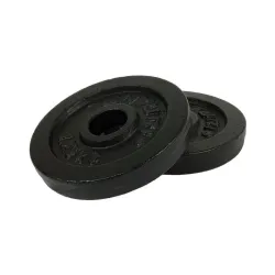 Raskuskettad TUNTURI Plates Black, 30 mm, 1.25kg ,paar,