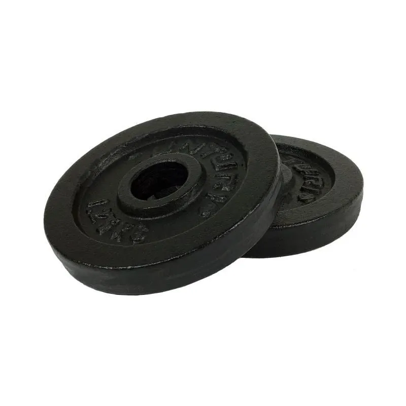 Svara šķīvji TUNTURI Plāksnes Melnas, 30 mm, 1,25 kg ,pāris,