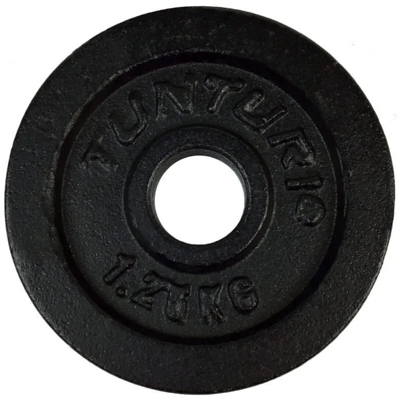 Svara šķīvji TUNTURI Plāksnes Melnas, 30 mm, 1,25 kg ,pāris,
