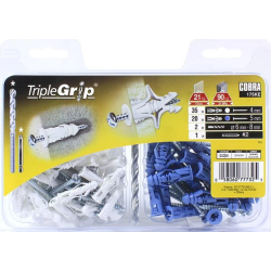 GKP skrūvju komplekts. 4 x 29 mm 35 gab. 5 x 32 mm 20 gab.