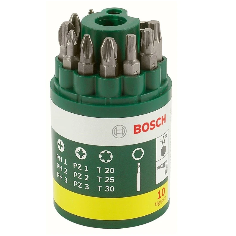 Bosch skrūvgriežu uzgaļu komplekts. 10 gab