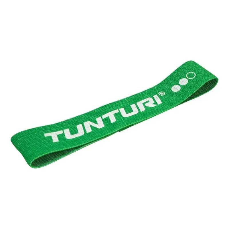 Stretch gumija TUNTURI Textile Vidēji zaļa