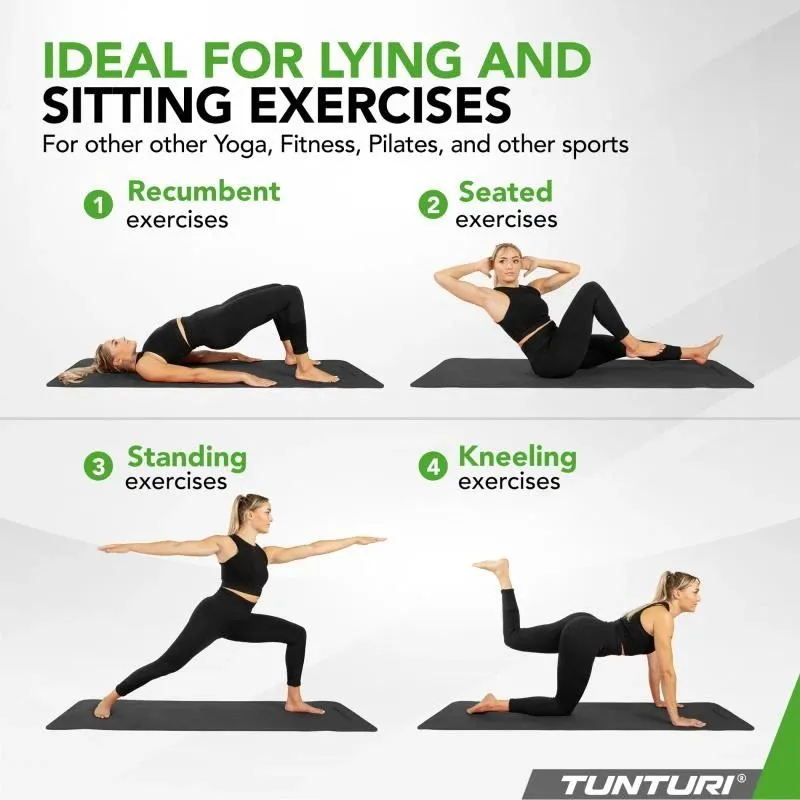 Jogas paklājiņš Tunturi Yogamat 8mm, melns