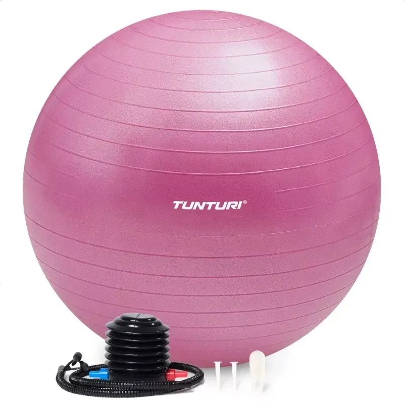 Гимнастический мяч TUNTURI Gymball 75см Anti Burst, фиолетовый