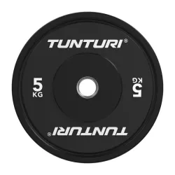 Утяжеляющая пластина TUNTURI Platinum Bumper Plate, черная, 50 мм, 5 кг