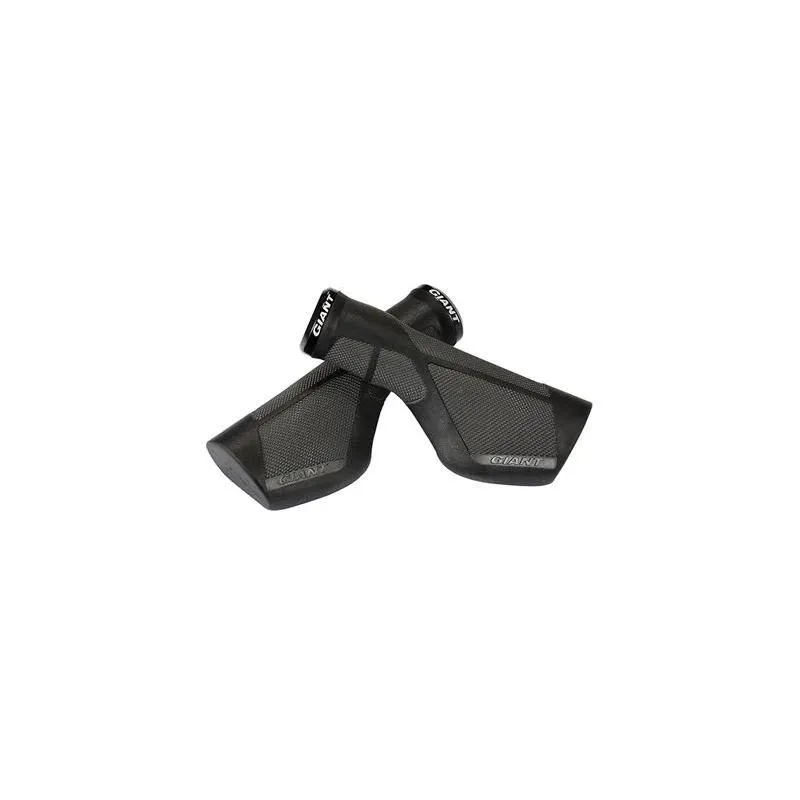Rokturi GIANT ERGO MAX LOCKON GRIP BLACK-GREY, melni