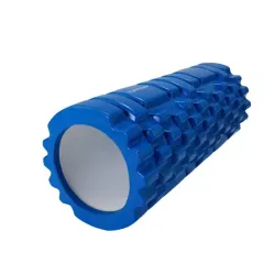 Массажный валик TUNTURI Yoga Foam Grid Roller 33см, синий